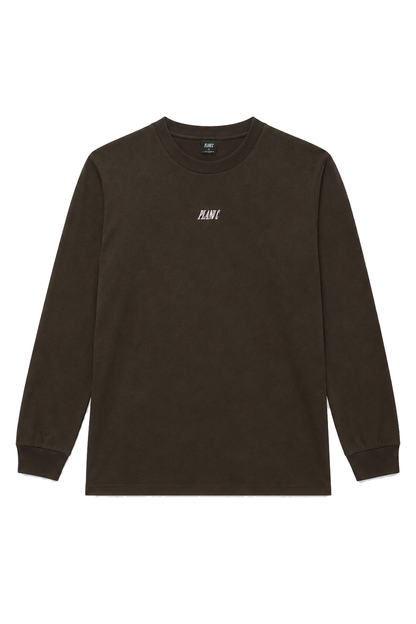 CAMISETA MANGA LONGA LOGO MARROM EXPRESSO