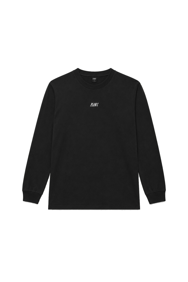 CAMISETA MANGA LONGA LOGO PRETO