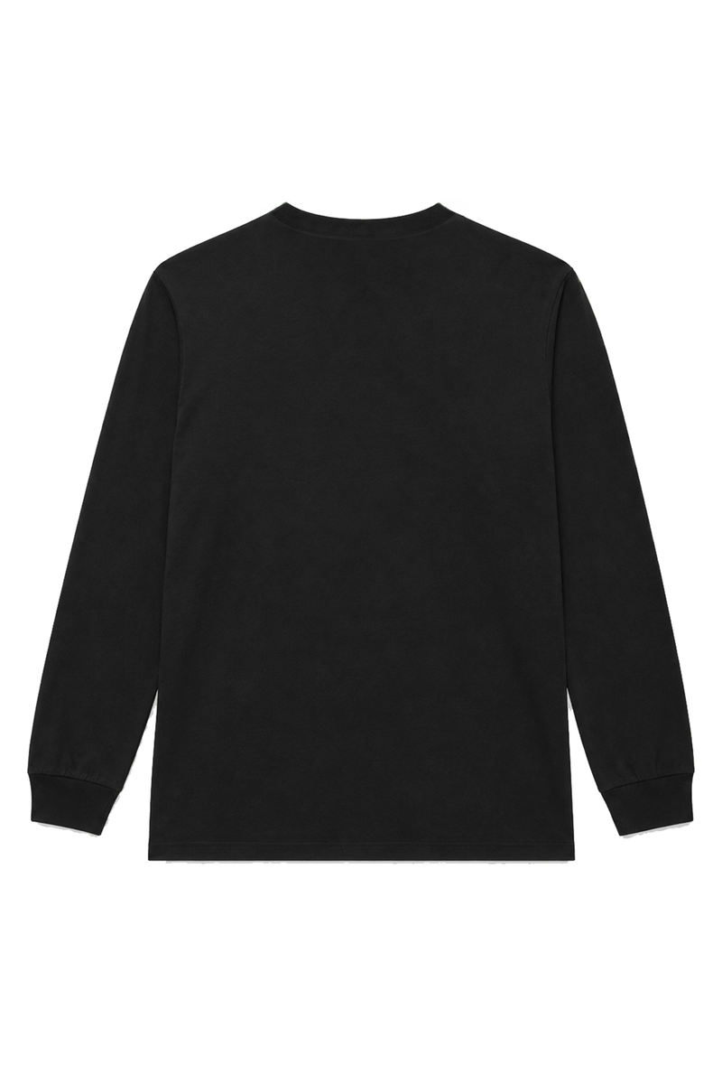CAMISETA MANGA LONGA LOGO PRETO