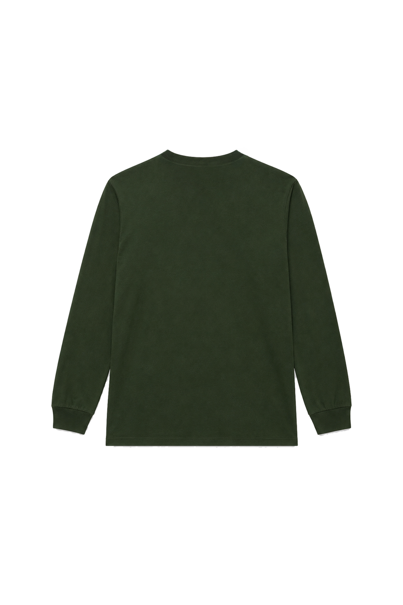 CAMISETA MANGA LONGA LOGO VERDE MATO