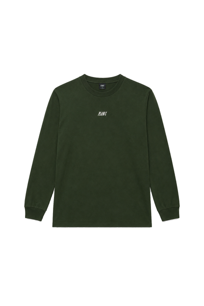 CAMISETA MANGA LONGA LOGO VERDE MATO