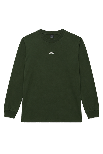 CAMISETA MANGA LONGA LOGO VERDE MATO