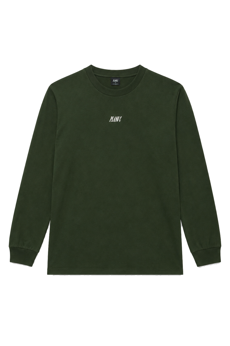 CAMISETA MANGA LONGA LOGO VERDE MATO