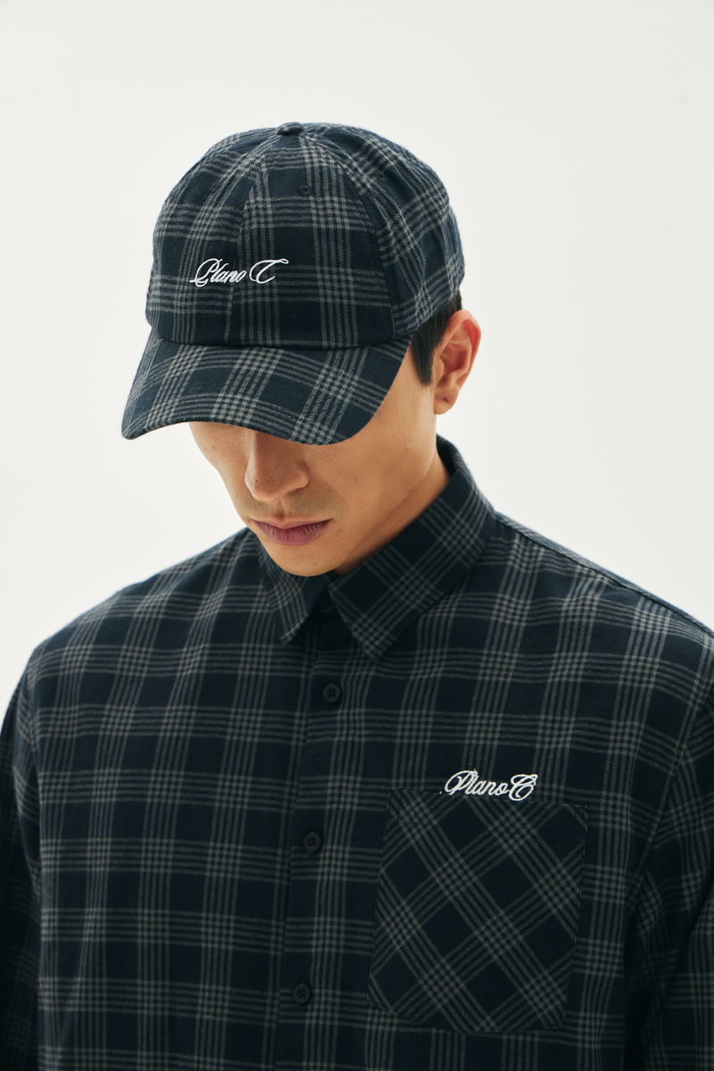 CAMISA SIGNATURE FLANNEL XADREZ PRETO-CINZA