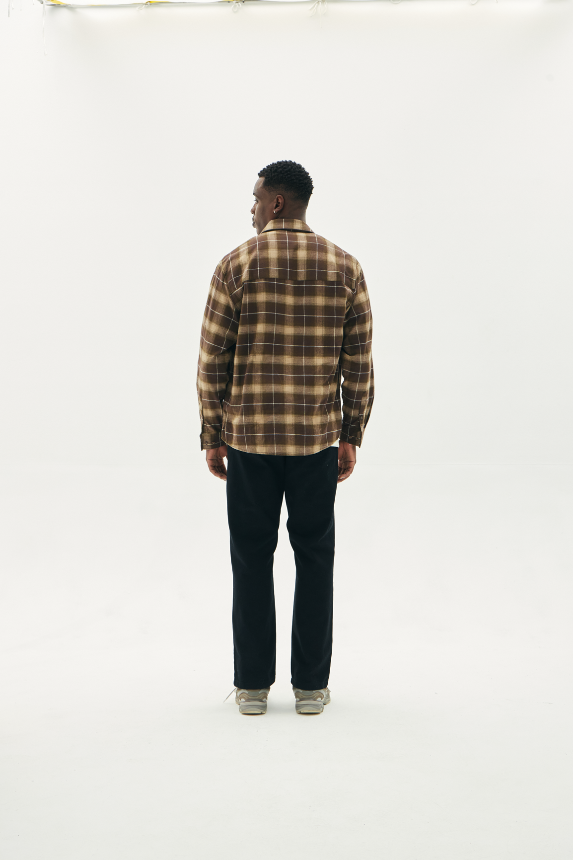 CAMISA DRYLAND FLANNEL XADREZ VERDE-BEGE