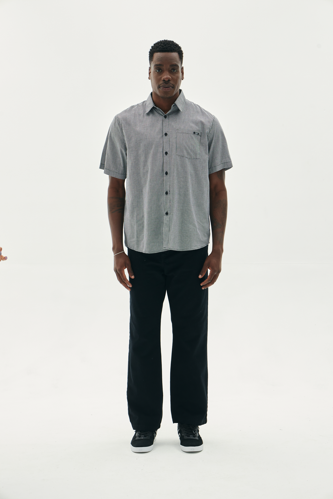 CAMISA GRIDLINE XADREZ PRETO-BRANCO