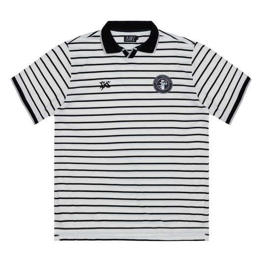 GOLA POLO LISTRADA STRIPE DTF BRANCO-PRETO