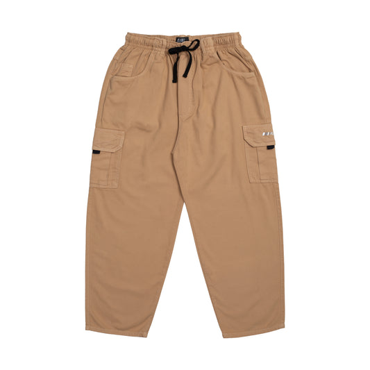 CALÇA SARJA CARGO CAQUI