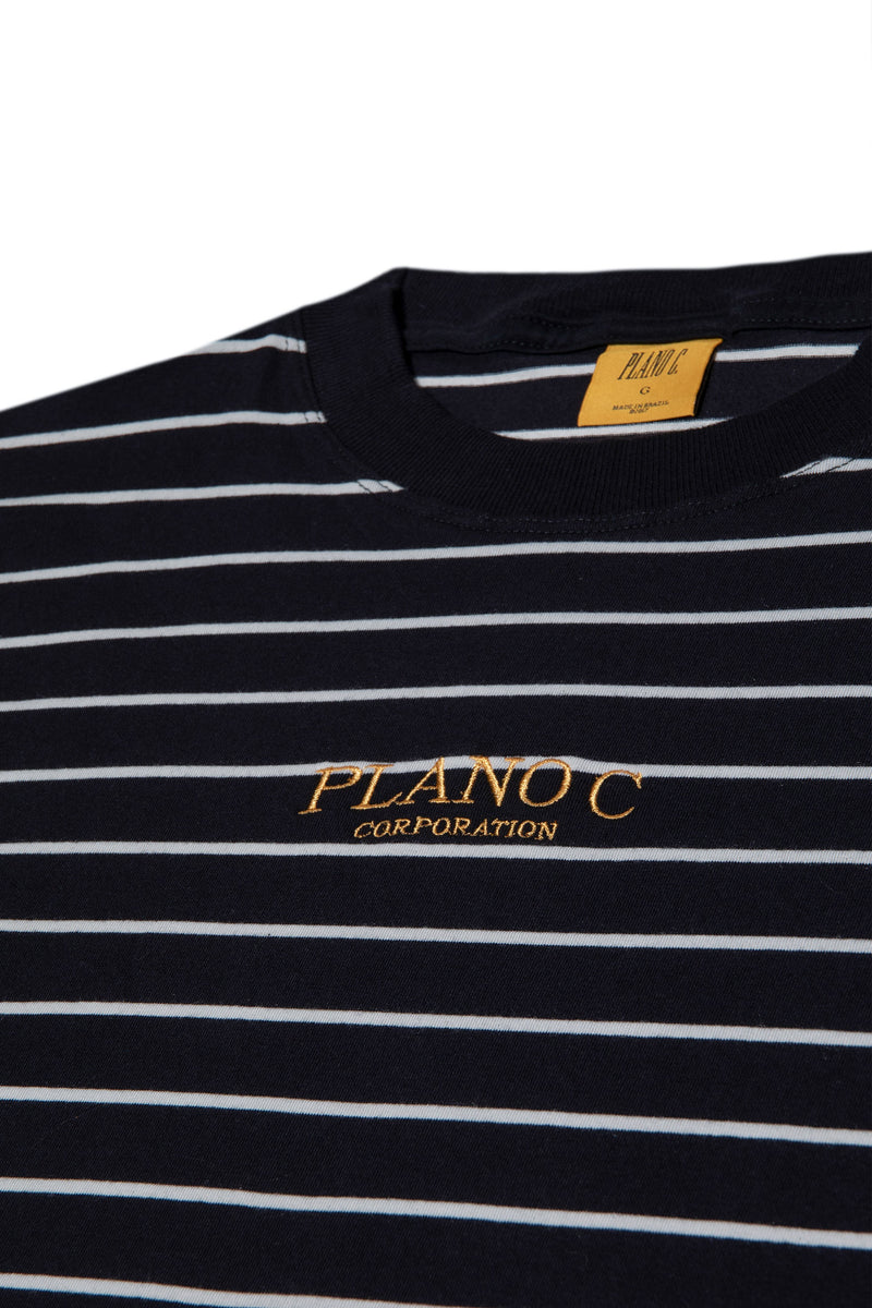 CAMISETA LISTRADA "CORPORATION" BLACK