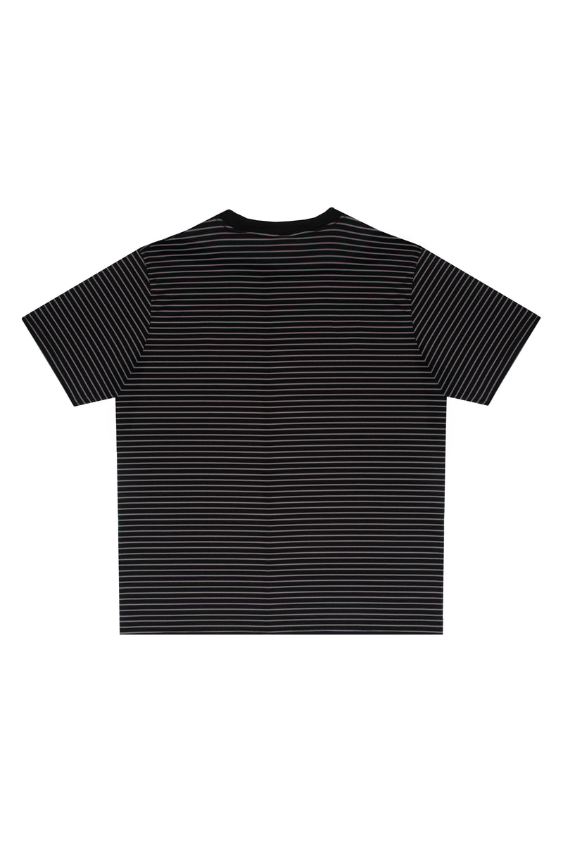 CAMISETA LISTRADA "PC" BLACK