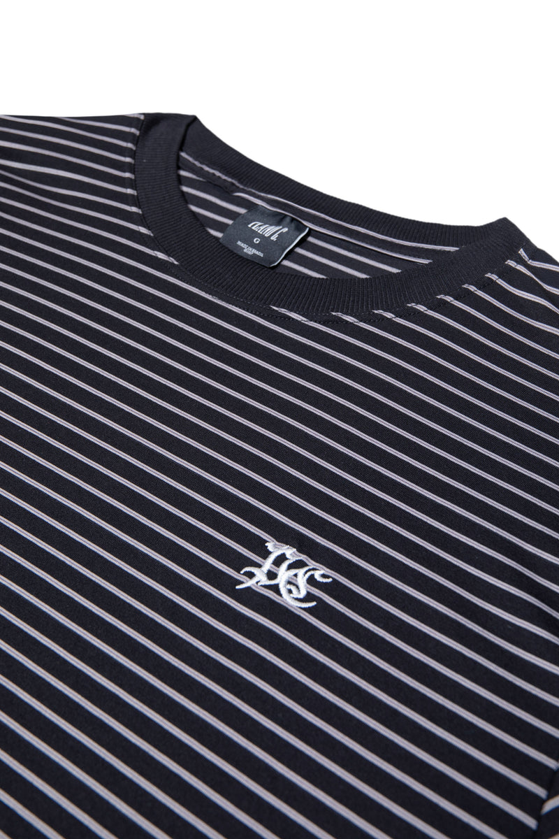 CAMISETA LISTRADA "PC" BLACK