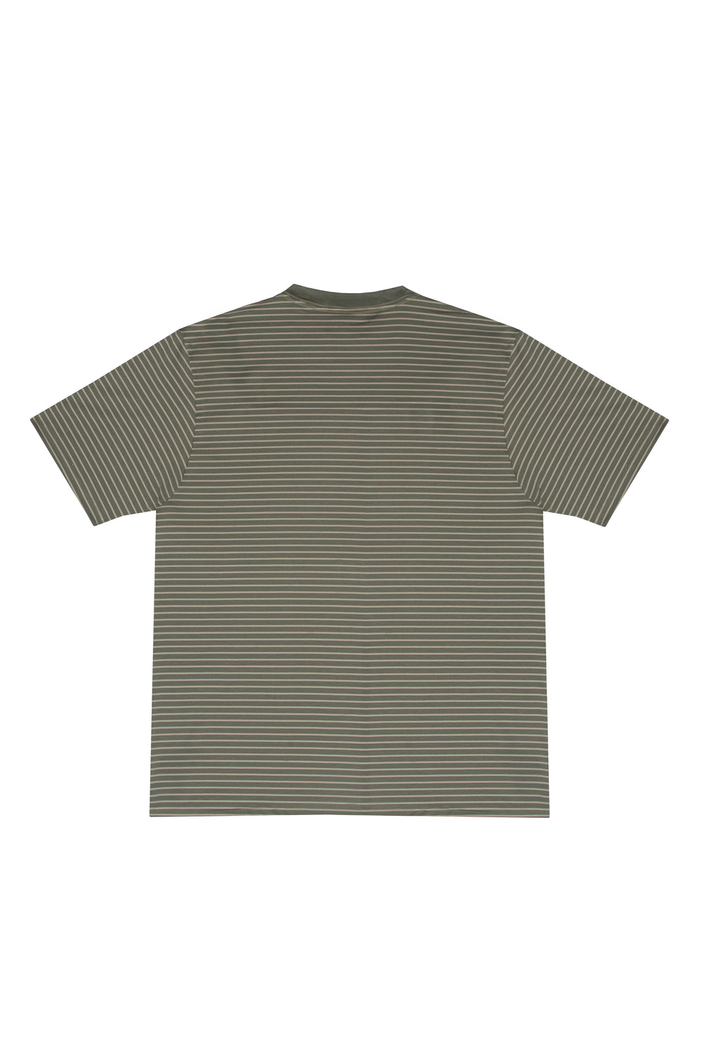 CAMISETA LISTRADA "PC" OLIVE GREEN