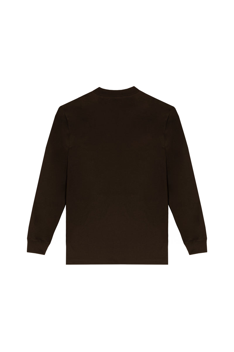 CAMISETA MANGA LONGA "PC" BROWN