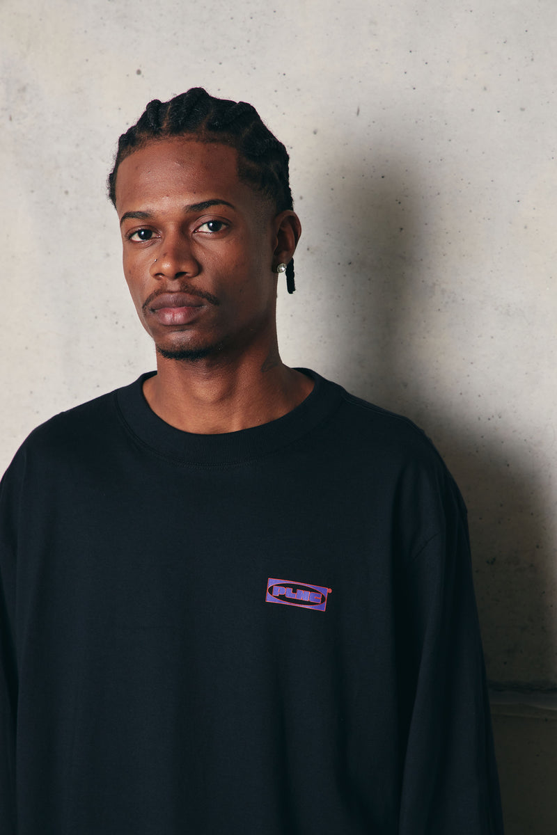 CAMISETA MANGA LONGA "LOGOS" BLACK