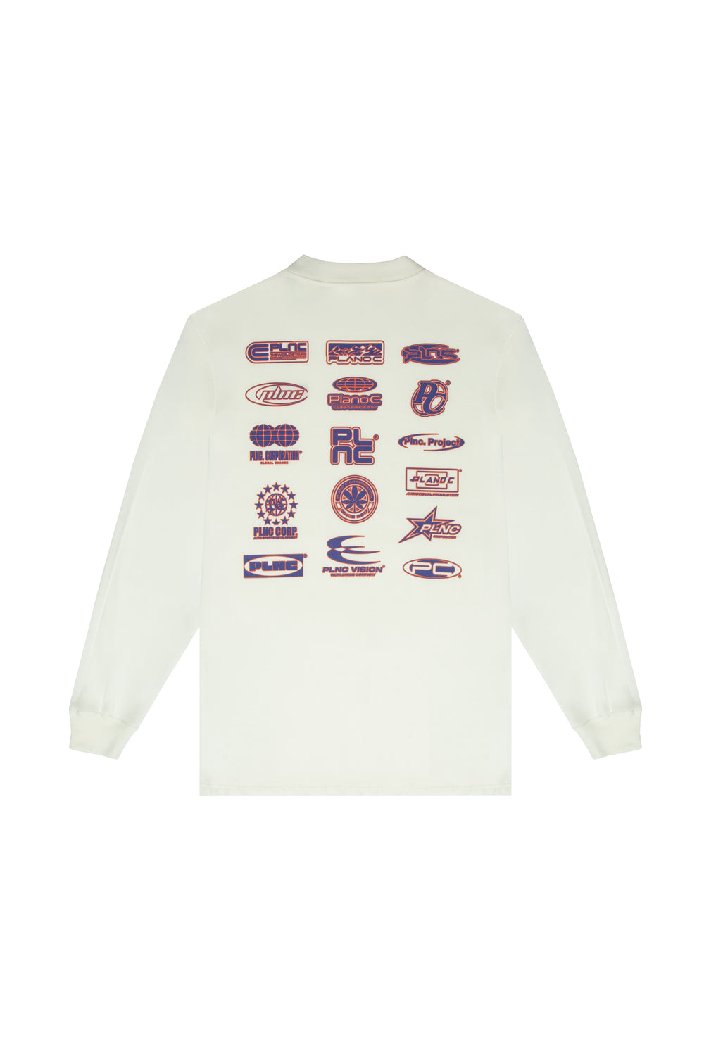 CAMISETA MANGA LONGA "LOGOS" OFF-WHITE