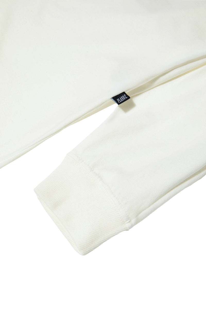 CAMISETA MANGA LONGA "LOGOS" OFF-WHITE