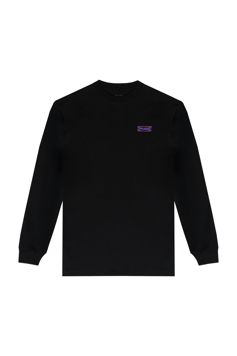 CAMISETA MANGA LONGA "LOGOS" BLACK