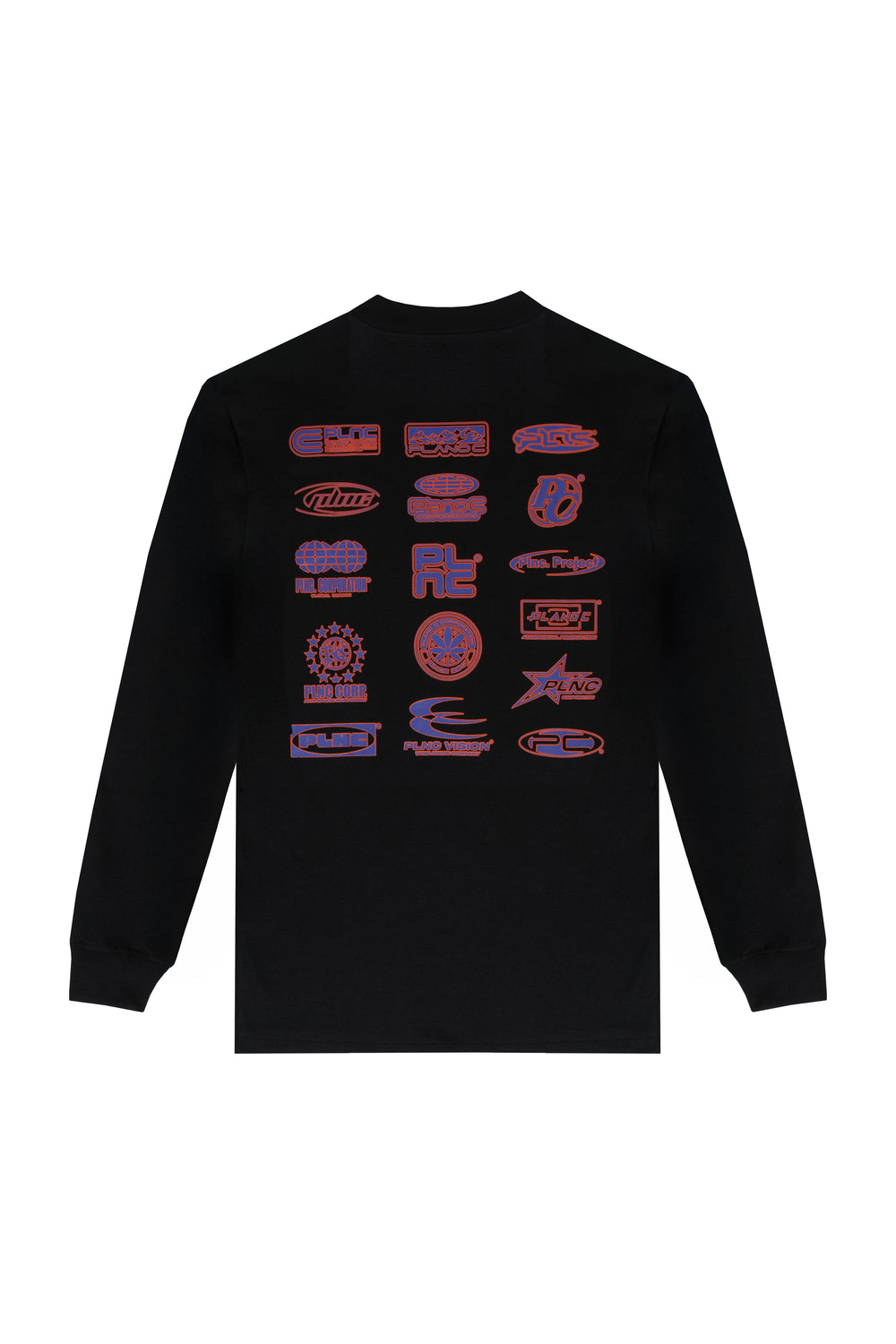 CAMISETA MANGA LONGA "LOGOS" BLACK