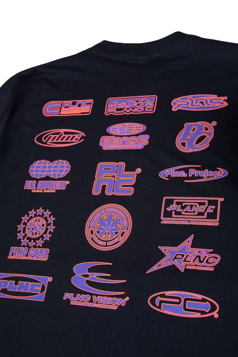 CAMISETA MANGA LONGA "LOGOS" BLACK