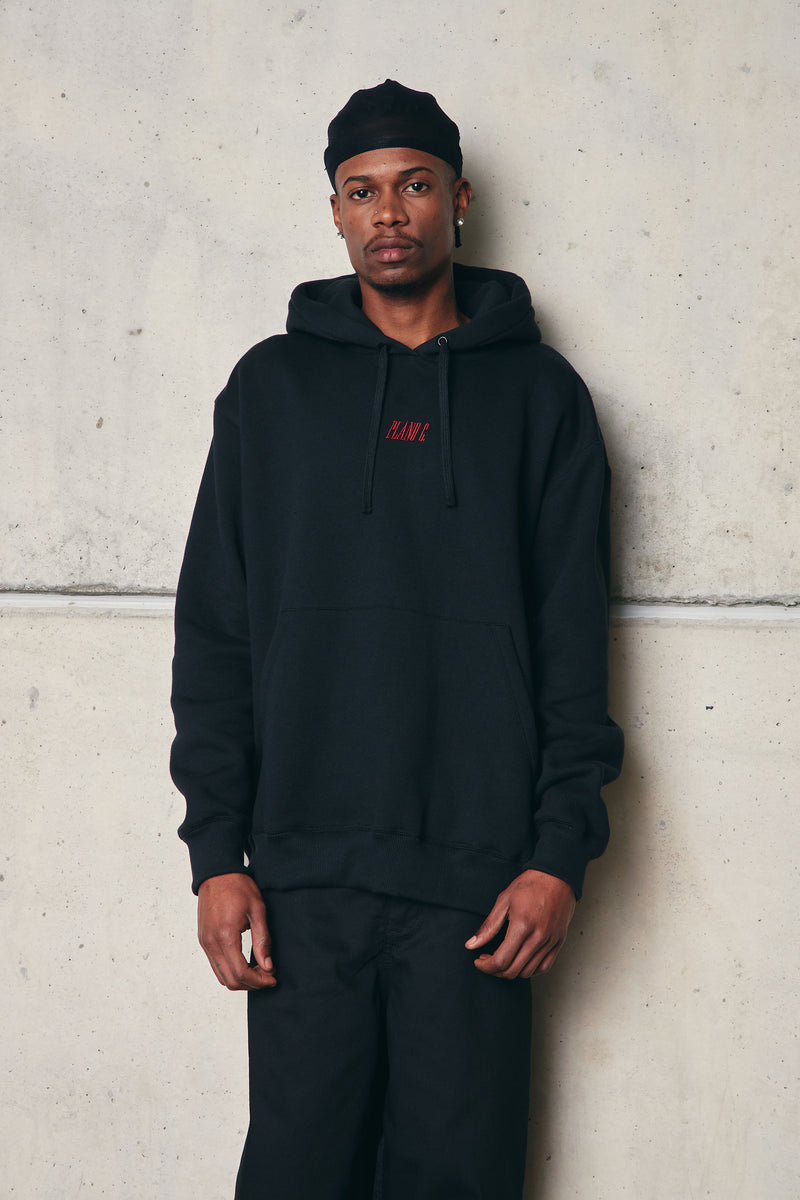 MOLETOM HOODIE "LOGO" BLACK