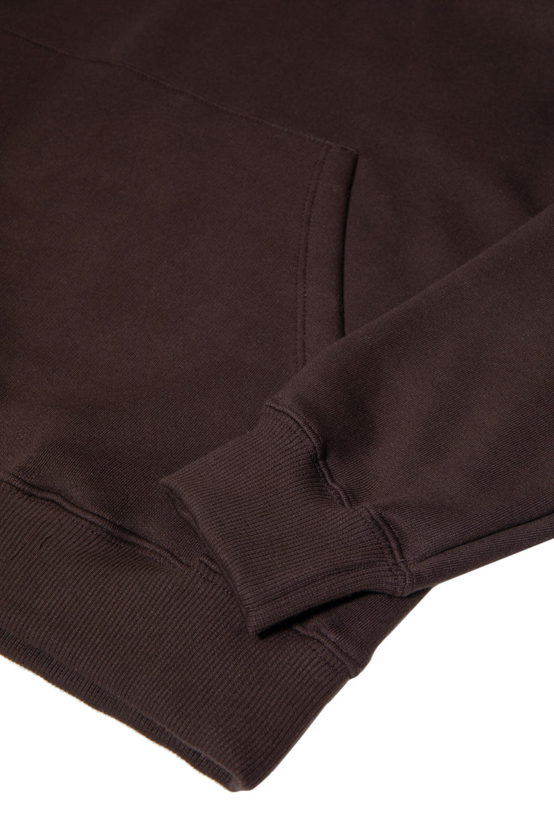 MOLETOM HOODIE "LOGO" BROWN