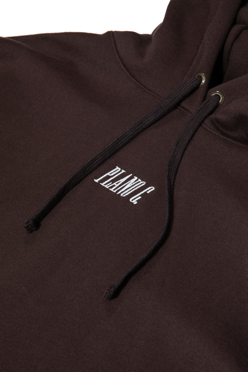 MOLETOM HOODIE "LOGO" BROWN