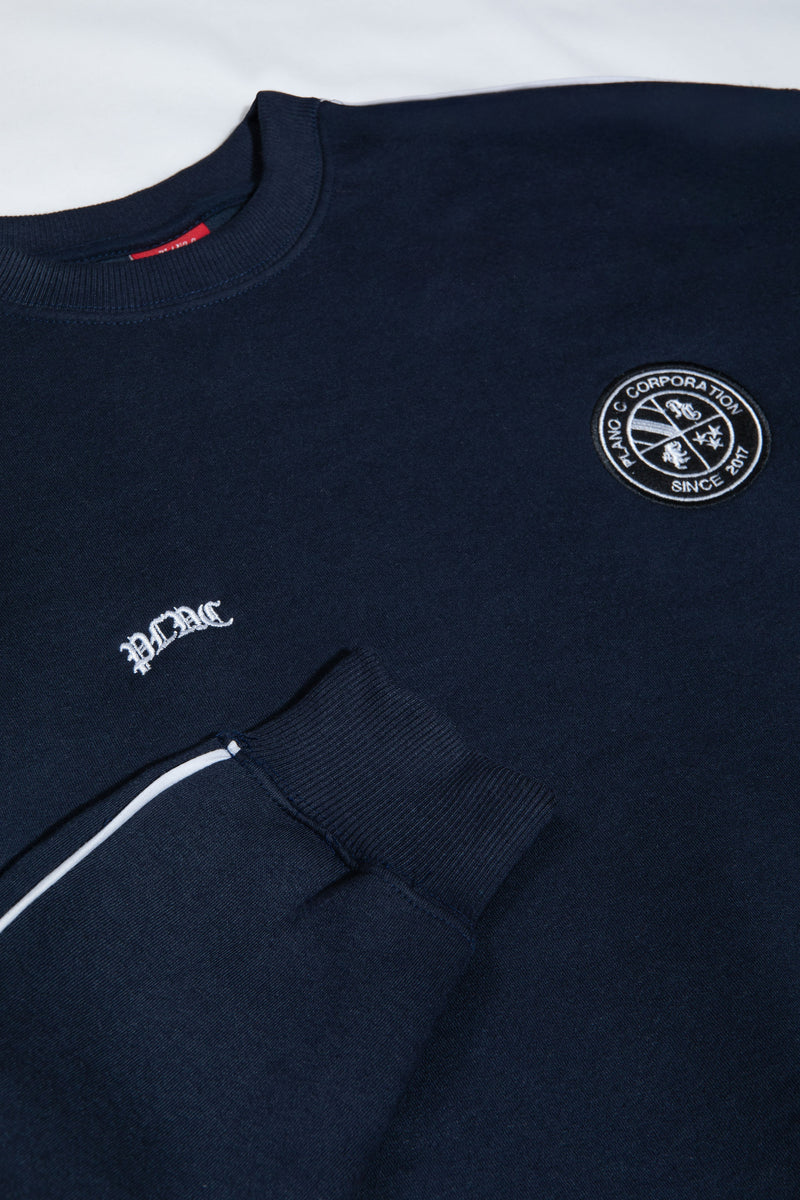 MOLETOM CREWNECK "PLNC CLUB" NAVY