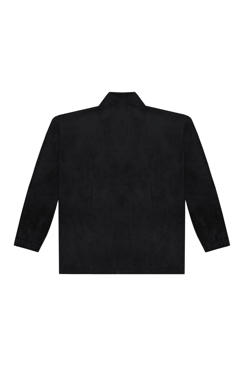 QUARTER ZIP FLEECE "PC" BLACK