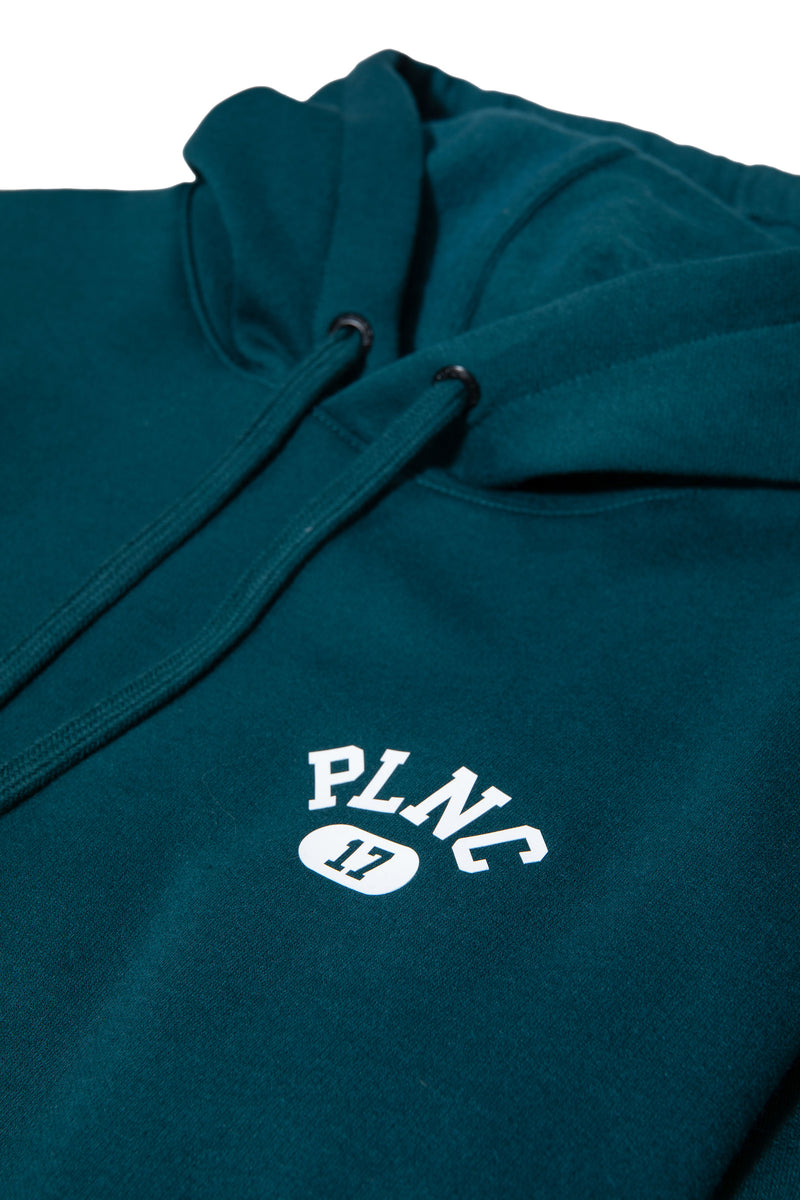 MOLETOM HOODIE "PLNC COLLEGE" DARK SEA