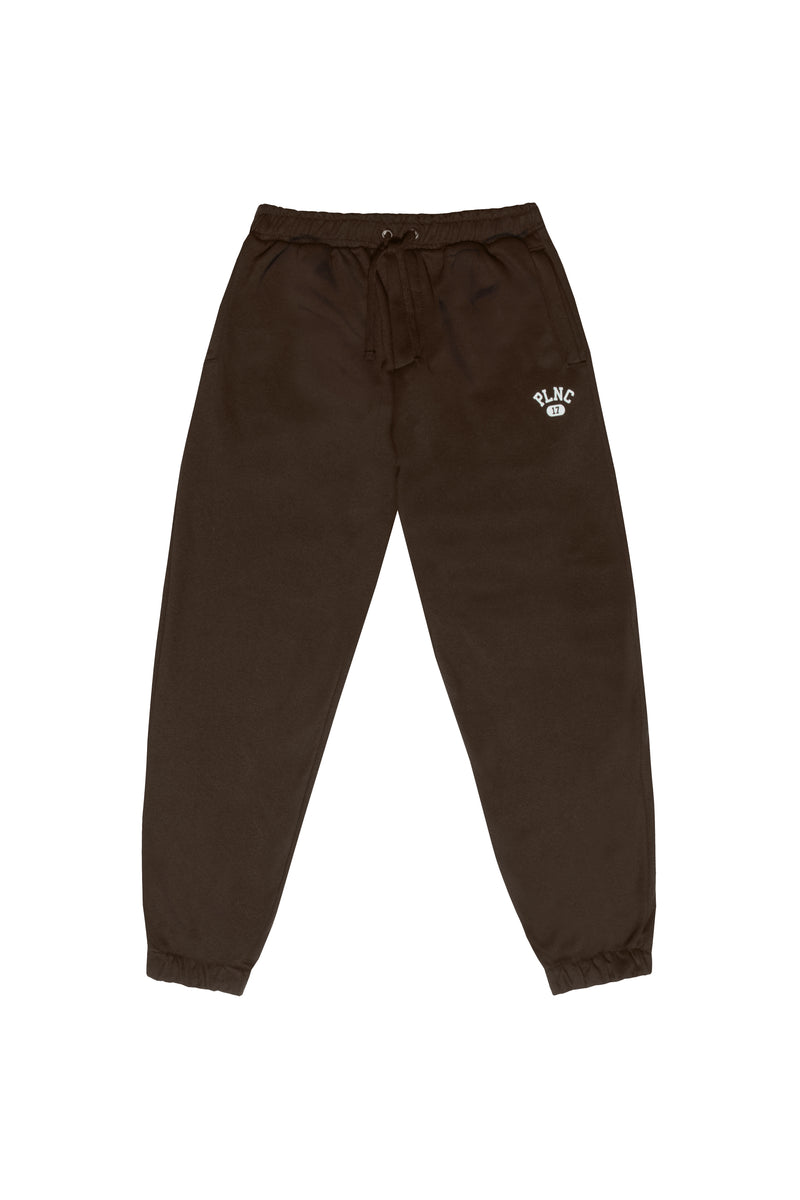 SWEATPANTS MOLETOM "PLNC COLLEGE" BROWN