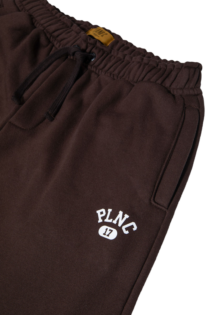 SWEATPANTS MOLETOM "PLNC COLLEGE" BROWN