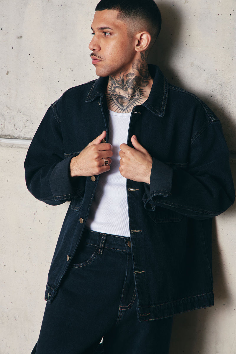 JAQUETA WORK DARK DENIM