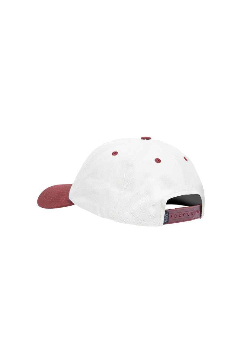 BONÉ DAD HAT "LOGO" OFF-WHITE/BORDO
