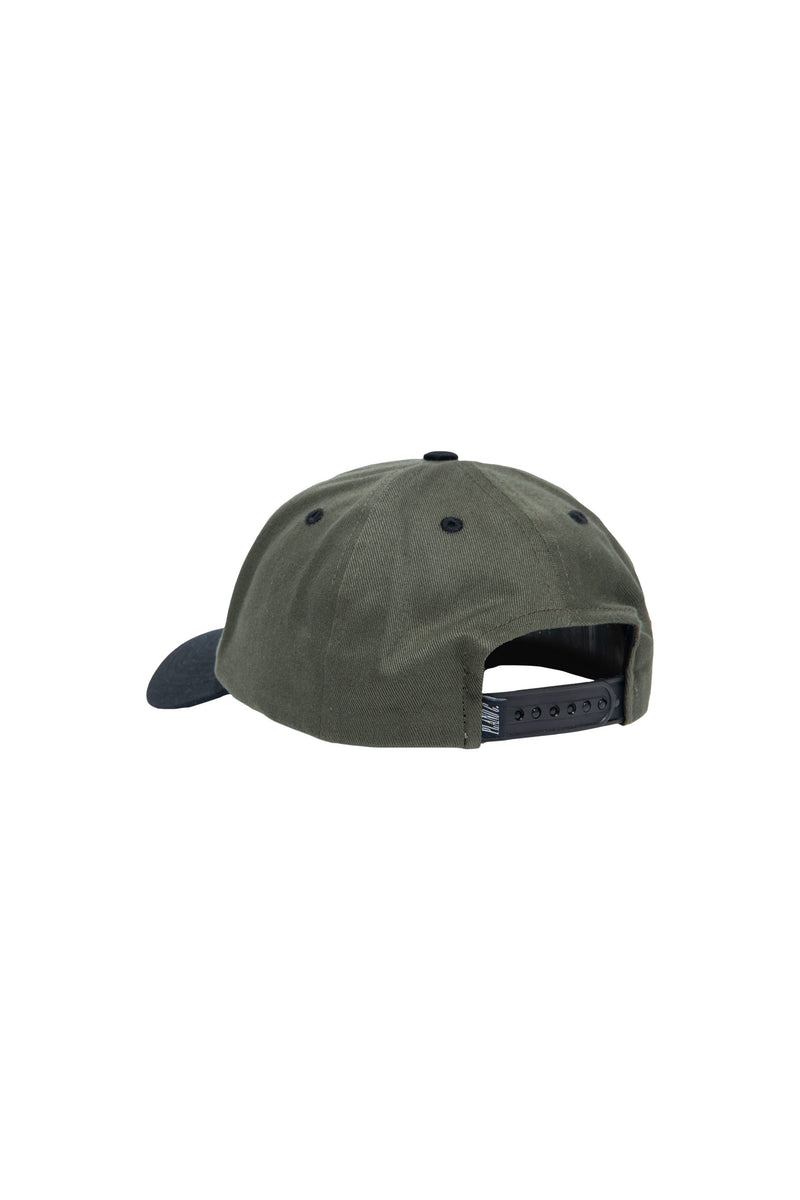 BONÉ DAD HAT "LOGO" GREEN/BLACK