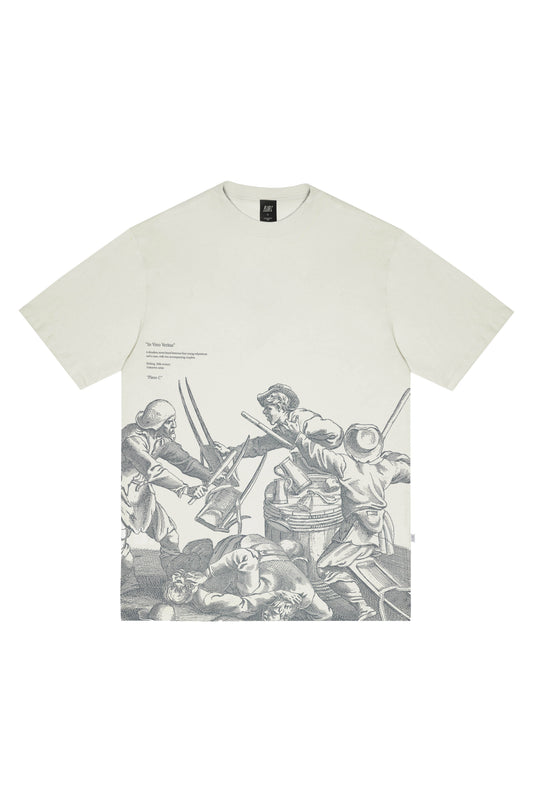 CAMISETA "IN VINO VERITAS" OFF WHITE