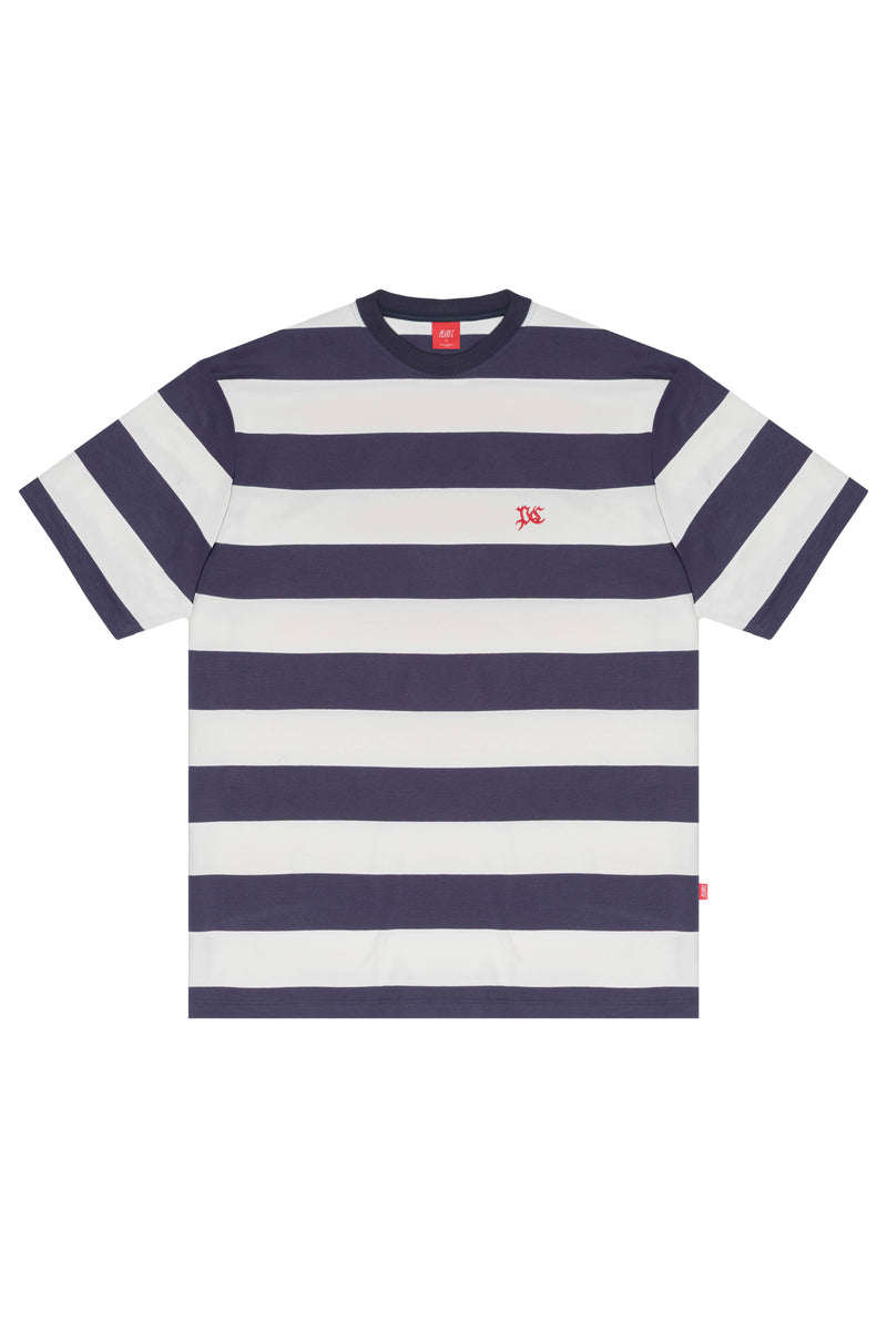 CAMISETA LISTRADA "PC" NAVY-OFF WHITE