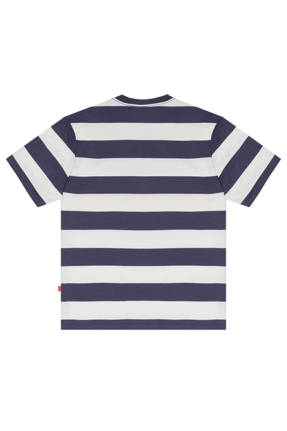 CAMISETA LISTRADA "PC" NAVY-OFF WHITE