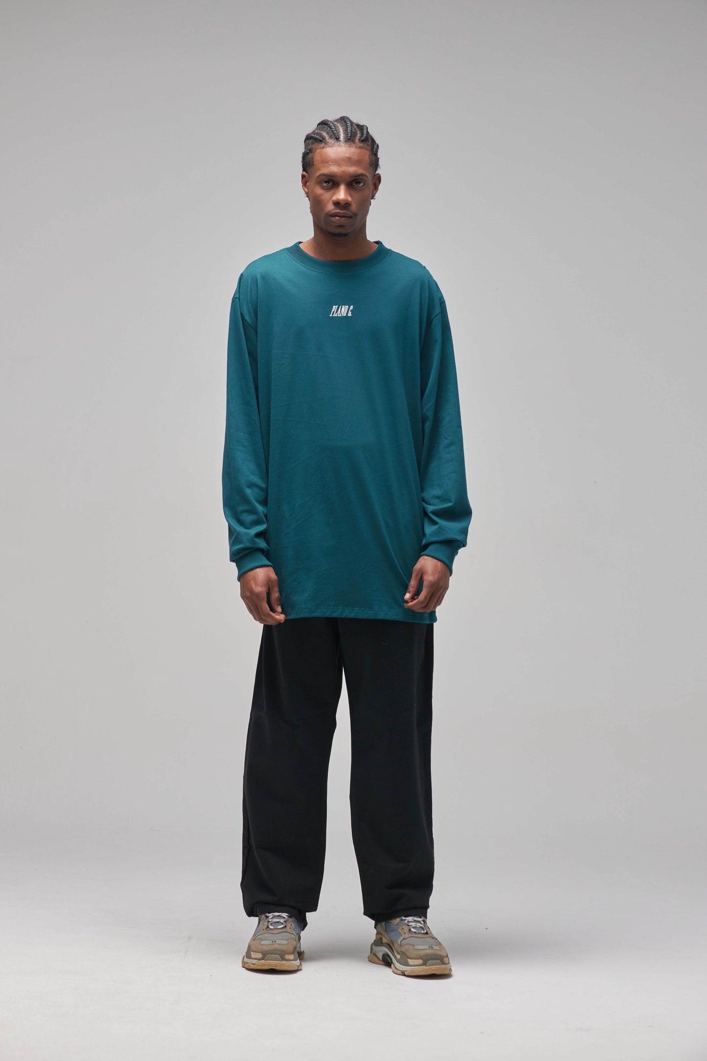 CAMISETA MANGA LONGA "LOGO" DARK SEA