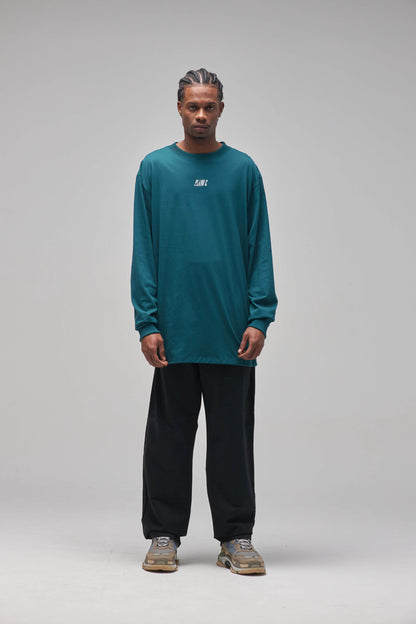 CAMISETA MANGA LONGA "LOGO" DARK SEA