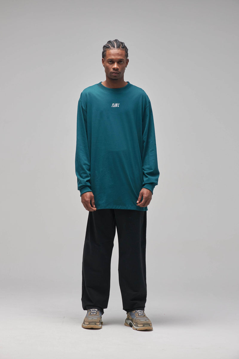 CAMISETA MANGA LONGA "LOGO" DARK SEA