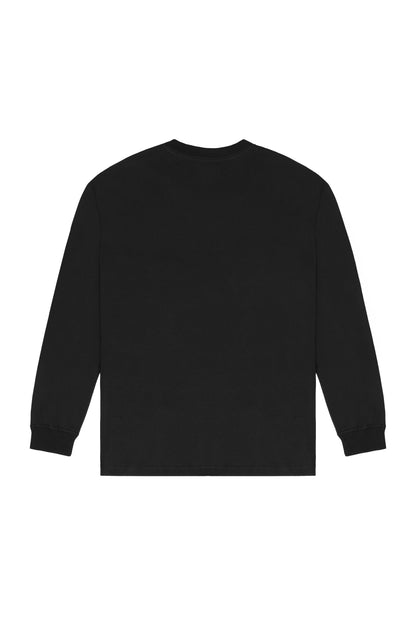 CAMISETA MANGA LONGA "LOGO" BLACK