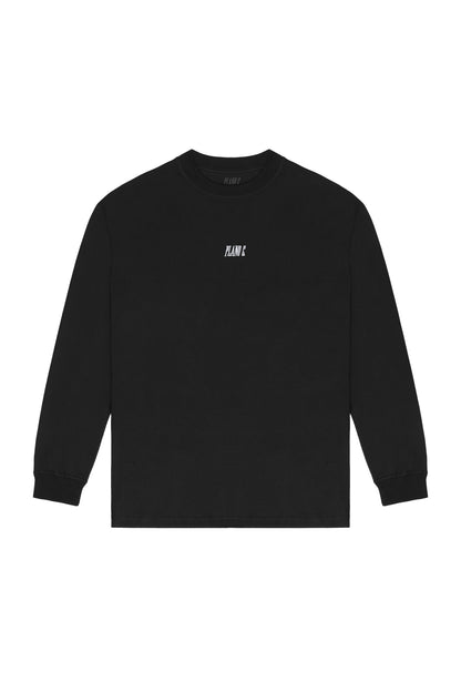 CAMISETA MANGA LONGA "LOGO" BLACK