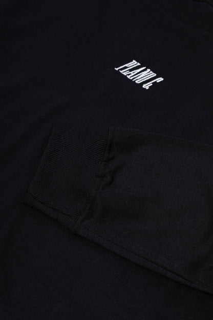CAMISETA MANGA LONGA "LOGO" BLACK