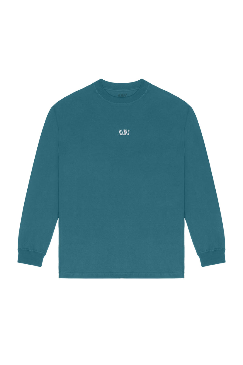 CAMISETA MANGA LONGA "LOGO" DARK SEA