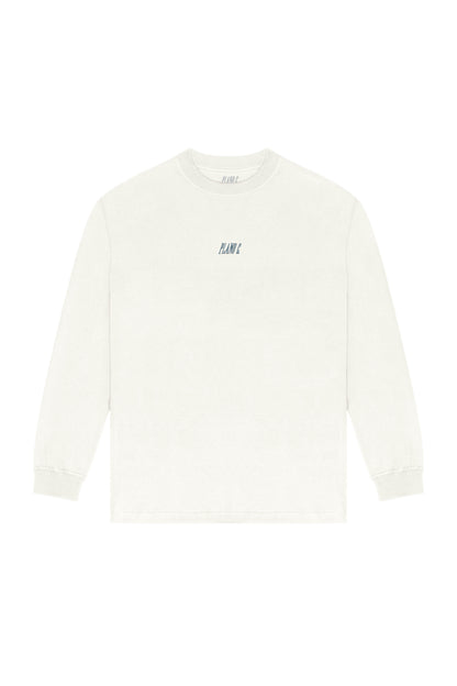 CAMISETA MANGA LONGA "LOGO" OFF WHITE
