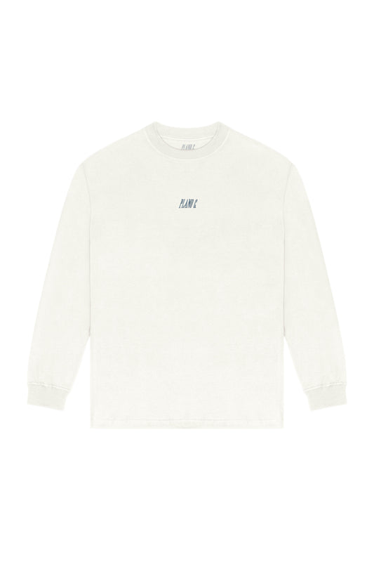CAMISETA MANGA LONGA "LOGO" OFF WHITE