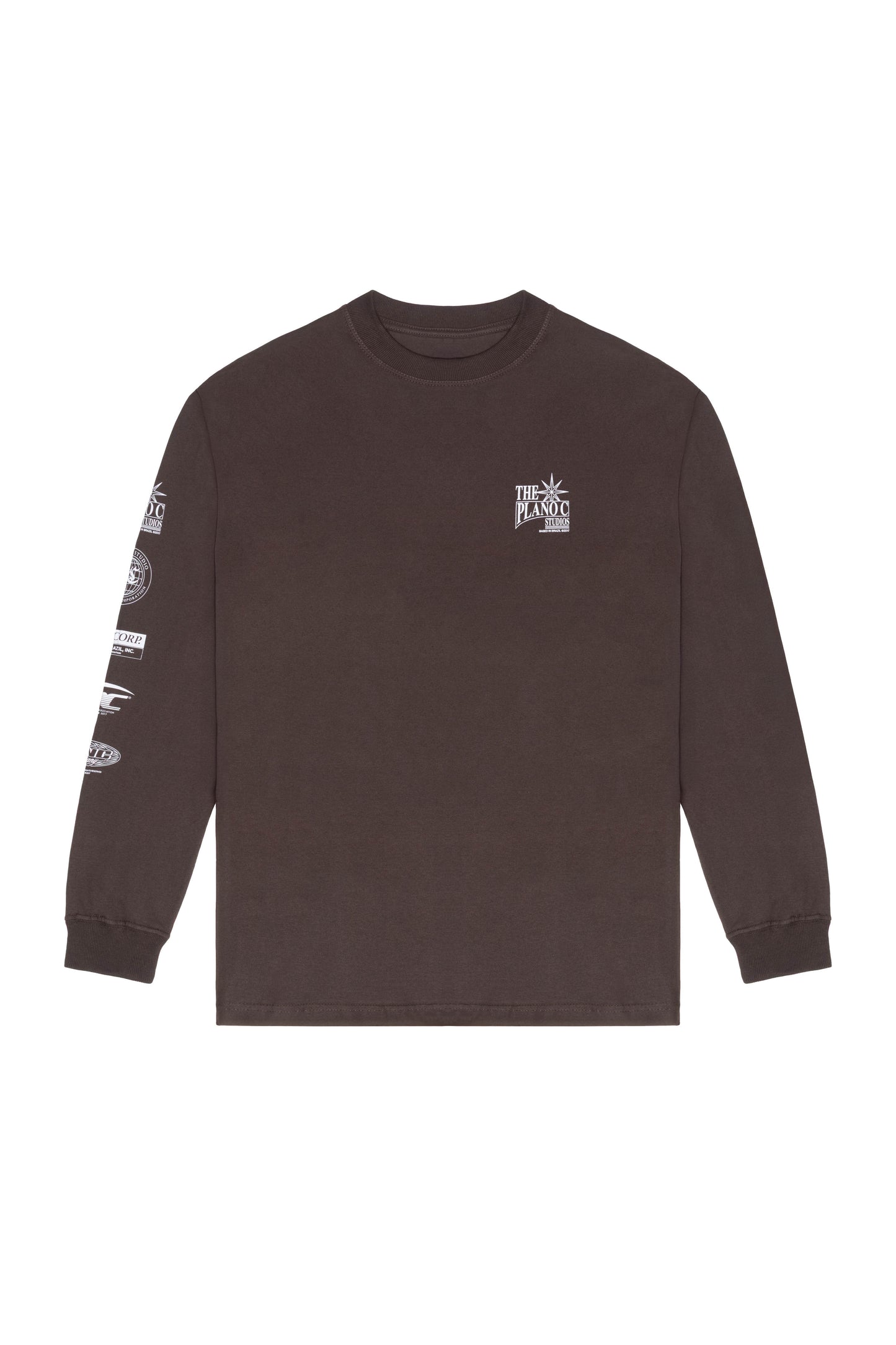 CAMISETA MANGA LONGA "STUDIOS C" BROWN