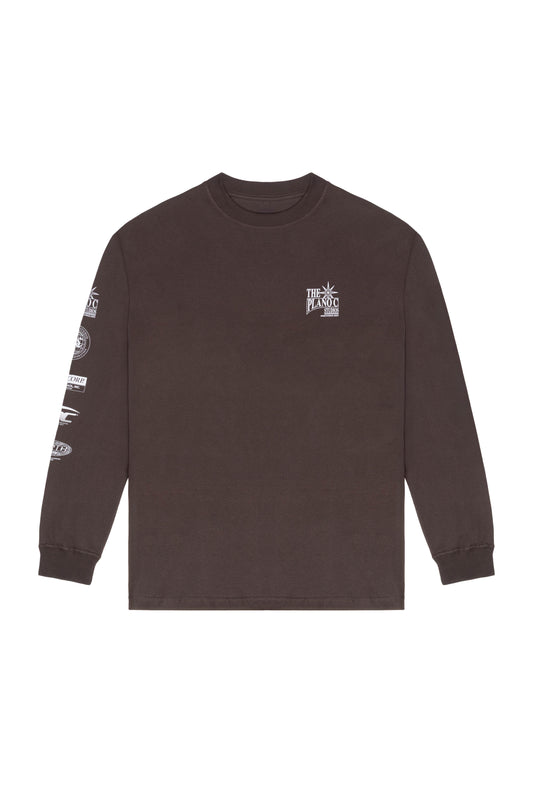 CAMISETA MANGA LONGA "STUDIOS C" BROWN