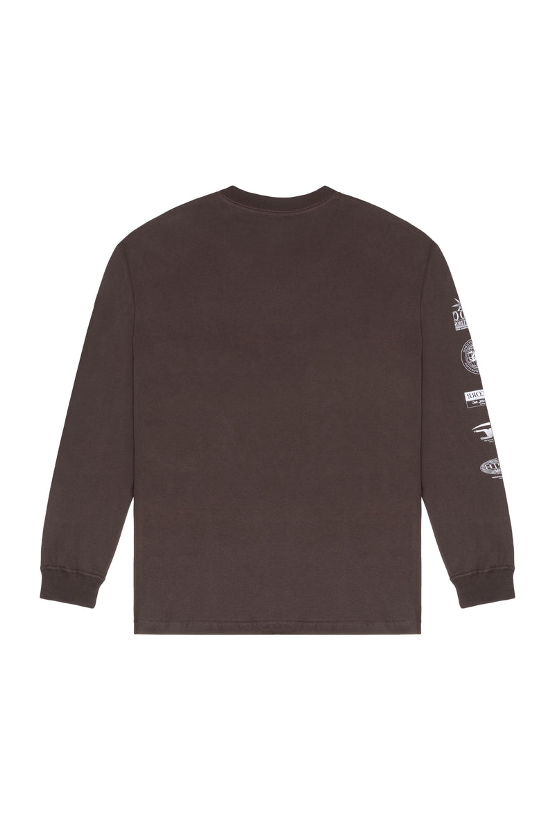 CAMISETA MANGA LONGA "STUDIOS C" BROWN