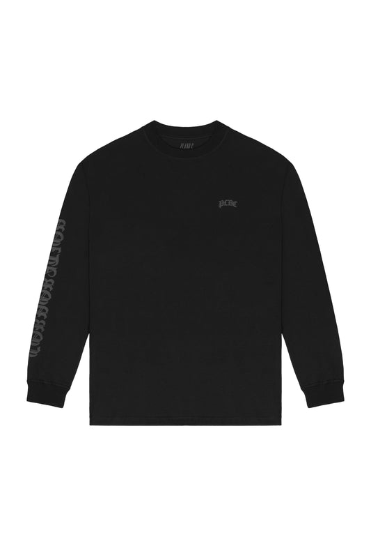 CAMISETA MANGA LONGA "PLNC" BLACK